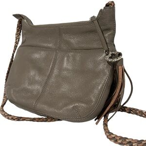 Brighton baby Barbados crossbody handbag braided adjustable strap GUC